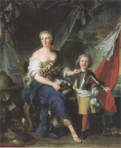 Mademoiselle de Lanbesc as Minerva,Arming Her Brother the Comte de Brionne and Directing Him to the Arts of War (mk05)